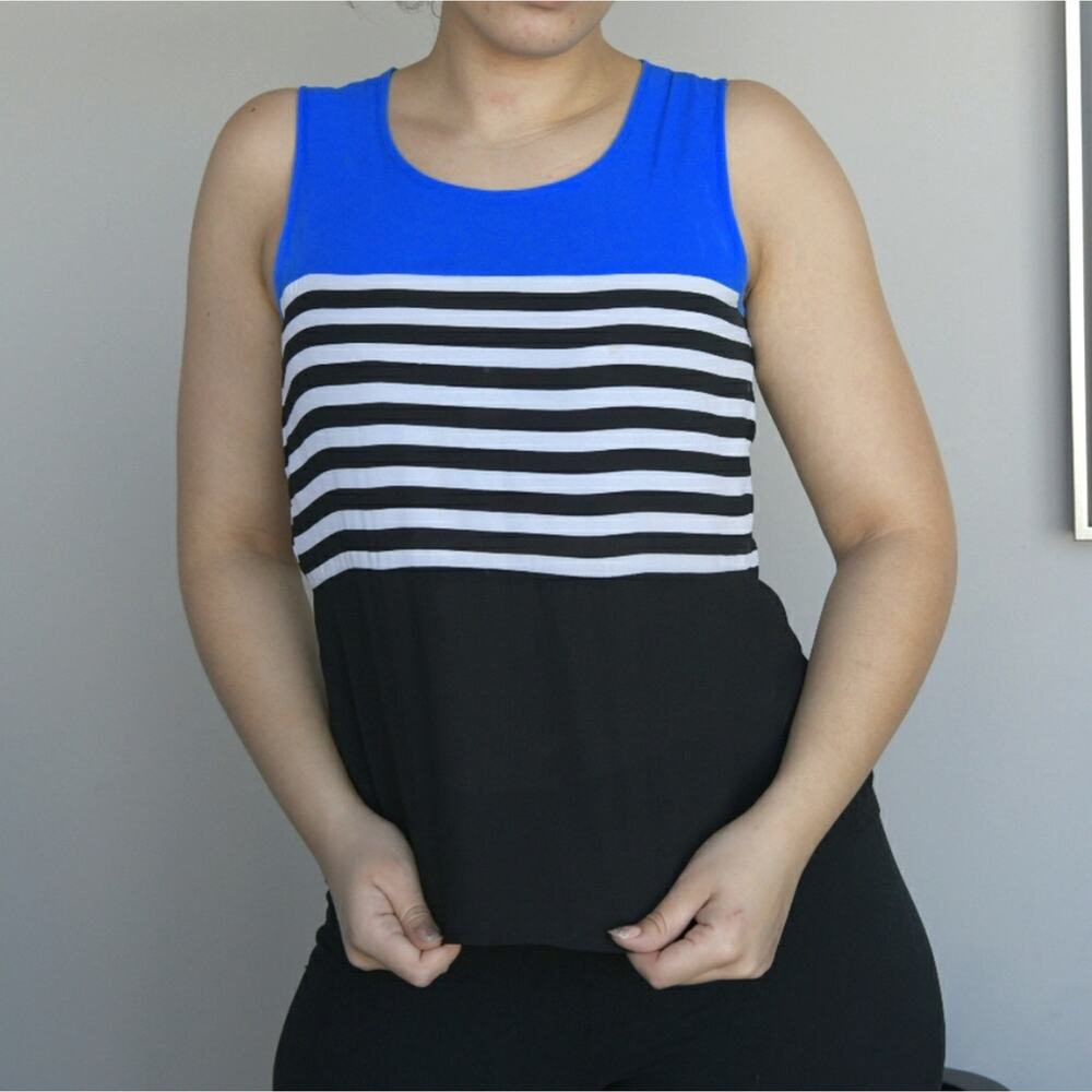 Women's Sleeveless Stripes Small